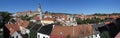 Panoramic view over Cesky Krumlov - Krumau, Czech Republic